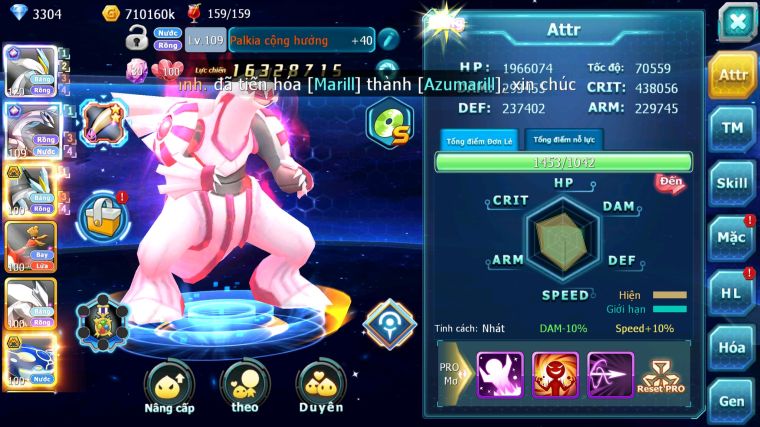 MÃ : #TTS4049 - SV 1347 - TOP 31 - V14 - WHITE CH DYNAMAX FULL SS PALKIA CH BLACK BC OHOOH UNVOA CẶP LATI BÁ CHỦ