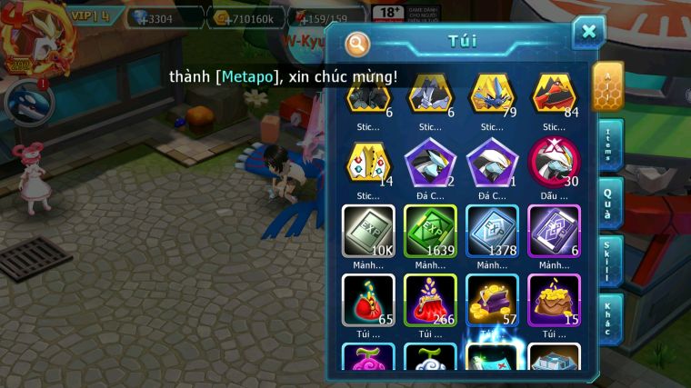 MÃ : #TTS4049 - SV 1347 - TOP 31 - V14 - WHITE CH DYNAMAX FULL SS PALKIA CH BLACK BC OHOOH UNVOA CẶP LATI BÁ CHỦ