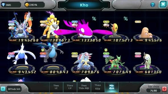 MÃ : #TTS4046 - SV 1773 - TOP 6 - 1K SÁCH - UNVOA RAIKOU KYOGRE BUILD CỰC CHẤT ĐUA TOP CỰC NGON