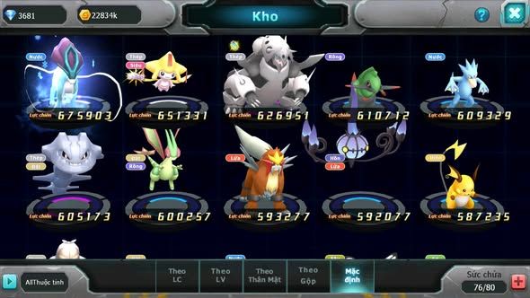 MÃ : #TTS4046 - SV 1773 - TOP 6 - 1K SÁCH - UNVOA RAIKOU KYOGRE BUILD CỰC CHẤT ĐUA TOP CỰC NGON