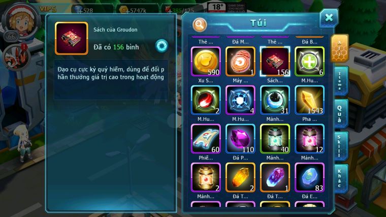 MÃ : #TTS4055 - SV 1743 - V5 - HOOH GROUDON GOODRA RAIKOU SUICUN