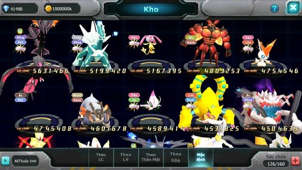 MÃ : #TTS4052 - SV 430 - TOP49 - 41K KC - V12 - DIANCIE DYNAMAX HOOH BC PALKIA BC UNVOA WB BC NHIỀU PET HT