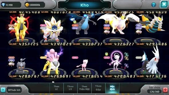 MÃ : #TTS4052 - SV 430 - TOP49 - 41K KC - V12 - DIANCIE DYNAMAX HOOH BC PALKIA BC UNVOA WB BC NHIỀU PET HT