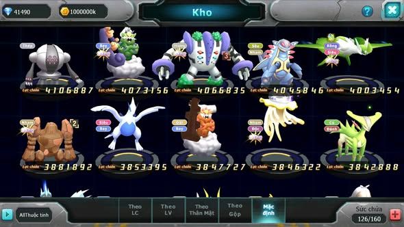 MÃ : #TTS4052 - SV 430 - TOP49 - 41K KC - V12 - DIANCIE DYNAMAX HOOH BC PALKIA BC UNVOA WB BC NHIỀU PET HT