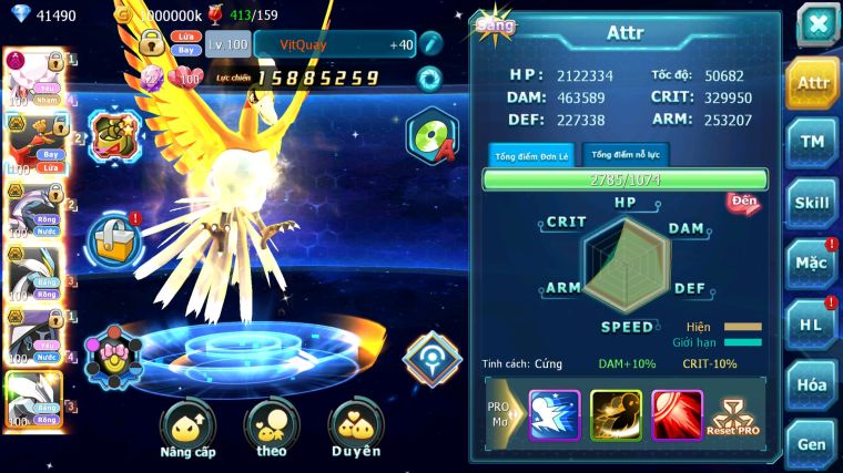 MÃ : #TTS4052 - SV 430 - TOP49 - 41K KC - V12 - DIANCIE DYNAMAX HOOH BC PALKIA BC UNVOA WB BC NHIỀU PET HT