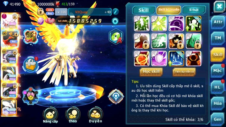 MÃ : #TTS4052 - SV 430 - TOP49 - 41K KC - V12 - DIANCIE DYNAMAX HOOH BC PALKIA BC UNVOA WB BC NHIỀU PET HT