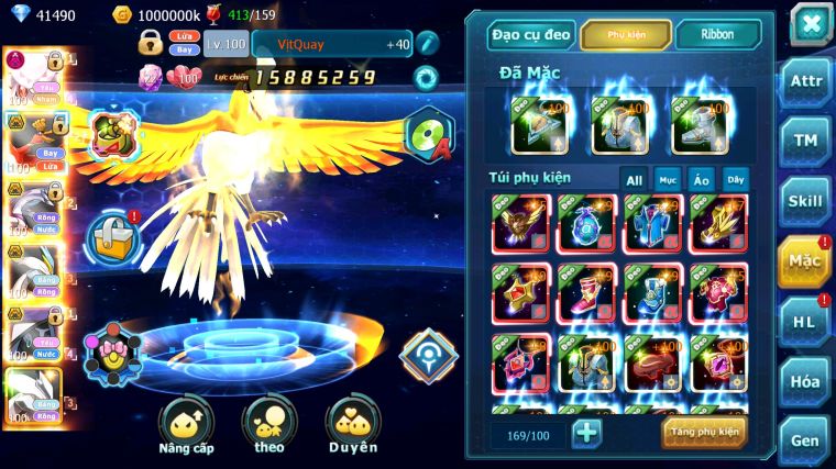 MÃ : #TTS4052 - SV 430 - TOP49 - 41K KC - V12 - DIANCIE DYNAMAX HOOH BC PALKIA BC UNVOA WB BC NHIỀU PET HT