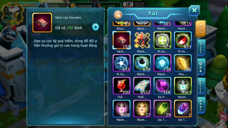 MÃ : #TTS4052 - SV 430 - TOP49 - 41K KC - V12 - DIANCIE DYNAMAX HOOH BC PALKIA BC UNVOA WB BC NHIỀU PET HT