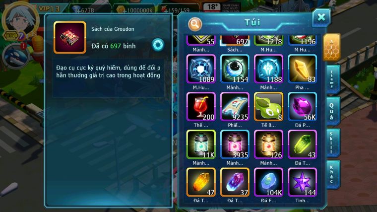 MÃ : #TTS4062 - SV 433 - TOP25 V13 - 700 SÁCH - HOOH CH DYNAMAX RAYQUAZA BC PALKIA CH WHITE DYNAMAX PR GIRATINA CH NHIỀU PET BC