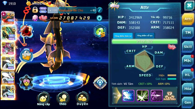 MÃ : #TTS4099 - SV 301 - TOP16 - V15 - HOOH CH DYNAMAX RAYQUAZA BC HOOPA BÁ CHỦ THẦN GIÓ BC UNVOA WB BC