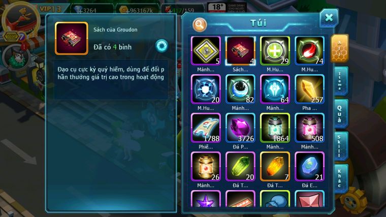 MÃ : #TTS4103 - SV 1436 - V13 - HOOH DYNAMAX UNVOA WB BC QVLD BC YVETAL BC THẦN GIÓ BC WB BC NHIỀU PET BC NGON LÀNH