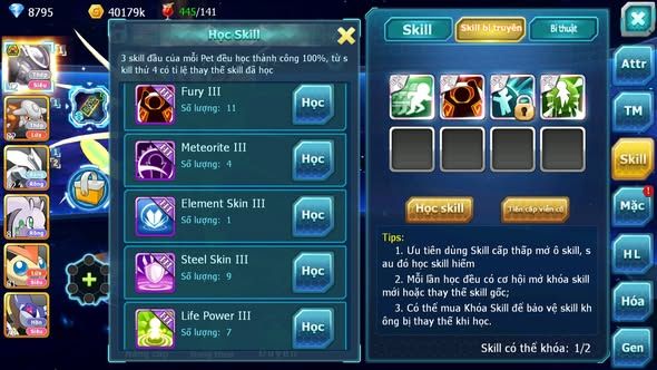 MÃ : #TTS4108 - SV1528 - MEW GIÁP BÁ CHỦ HENTRAN UNVOA NHIỀU PET HT V3