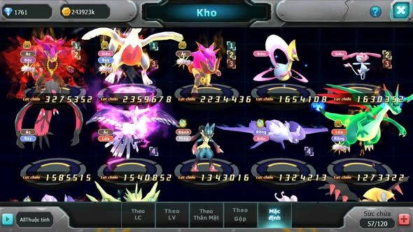 MÃ : #TTS4115 - SV 1660 - BTAA BC LUGIA BC ZOROA BC NHIỀU PET HT