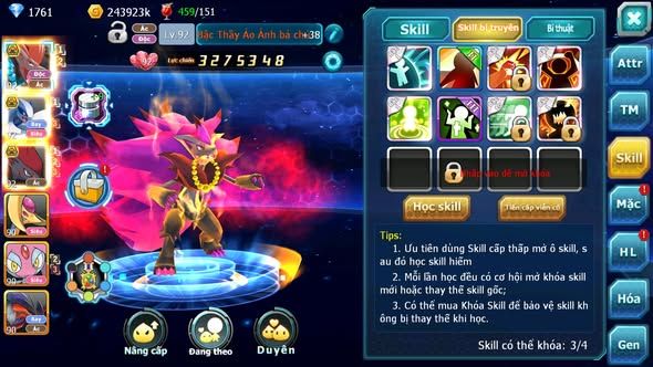 MÃ : #TTS4115 - SV 1660 - BTAA BC LUGIA BC ZOROA BC NHIỀU PET HT