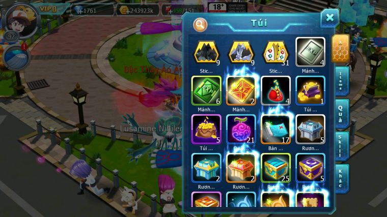 MÃ : #TTS4115 - SV 1660 - BTAA BC LUGIA BC ZOROA BC NHIỀU PET HT