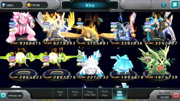 MÃ : #TTS4114 - SV 1710 -TOP29 - PALKIA FORM CỰC NGON FULL SS UNVOA WB BC KYROGE BC CẶP LATI BC