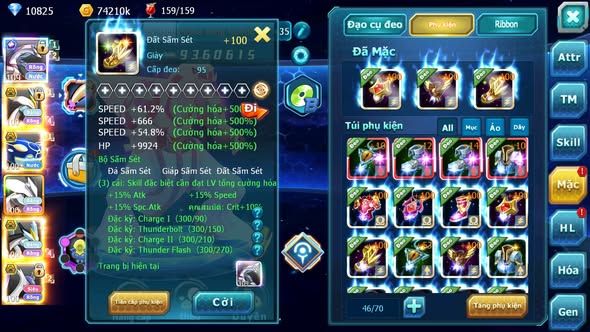 MÃ : #TTS4114 - SV 1710 -TOP29 - PALKIA FORM CỰC NGON FULL SS UNVOA WB BC KYROGE BC CẶP LATI BC