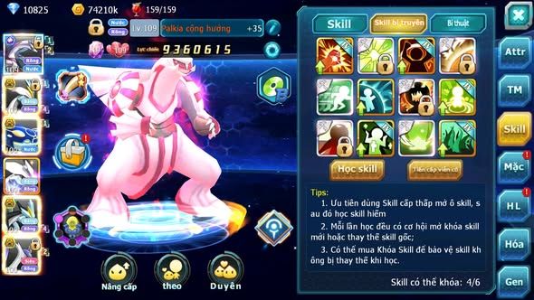 MÃ : #TTS4114 - SV 1710 -TOP29 - PALKIA FORM CỰC NGON FULL SS UNVOA WB BC KYROGE BC CẶP LATI BC