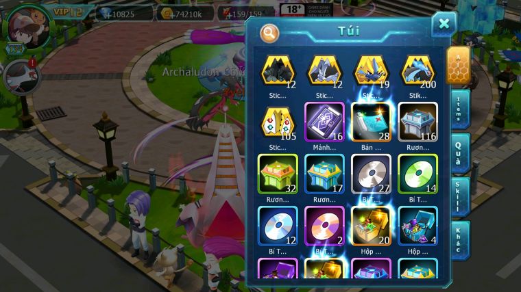 MÃ : #TTS4114 - SV 1710 -TOP29 - PALKIA FORM CỰC NGON FULL SS UNVOA WB BC KYROGE BC CẶP LATI BC