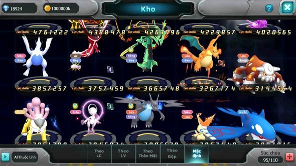 MÃ : #TTS4112 - SV 1358 - V12 - 18K KC - HOOH DYNAMAX UNVOA WB BC PALKIA BC CẶP LATI BC THẦN GIÓ BC