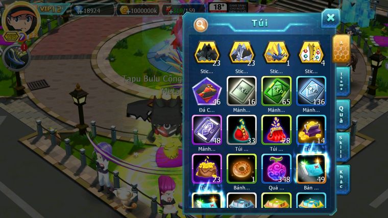 MÃ : #TTS4112 - SV 1358 - V12 - 18K KC - HOOH DYNAMAX UNVOA WB BC PALKIA BC CẶP LATI BC THẦN GIÓ BC