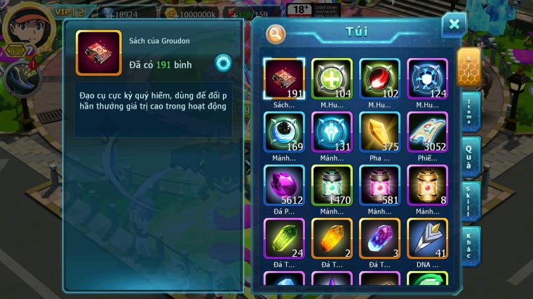 MÃ : #TTS4112 - SV 1358 - V12 - 18K KC - HOOH DYNAMAX UNVOA WB BC PALKIA BC CẶP LATI BC THẦN GIÓ BC