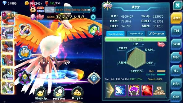 MÃ : #TTS4130 - SV 1426 - V13 - TOP 11 - 3K4 SÁCH - 4K MT - HOOH CH DYNAMAX PALKIA CH YVETAL BC BTAA BC WB BC QUÁ NGON