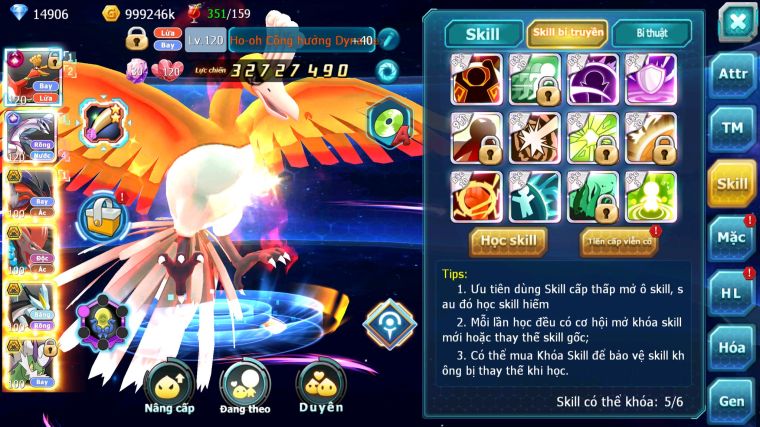 MÃ : #TTS4130 - SV 1426 - V13 - TOP 11 - 3K4 SÁCH - 4K MT - HOOH CH DYNAMAX PALKIA CH YVETAL BC BTAA BC WB BC QUÁ NGON