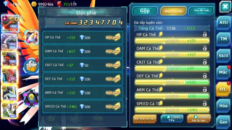 MÃ : #TTS4130 - SV 1426 - V13 - TOP 11 - 3K4 SÁCH - 4K MT - HOOH CH DYNAMAX PALKIA CH YVETAL BC BTAA BC WB BC QUÁ NGON