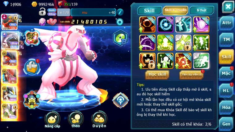 MÃ : #TTS4130 - SV 1426 - V13 - TOP 11 - 3K4 SÁCH - 4K MT - HOOH CH DYNAMAX PALKIA CH YVETAL BC BTAA BC WB BC QUÁ NGON