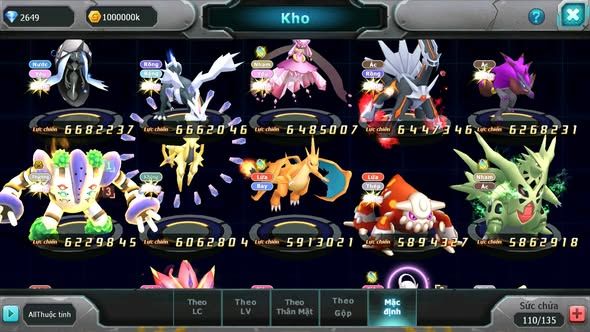 MÃ : #TTS4126 - SV 899 - V15 - TOP11 - HOOH CH DYNAMAX WB CH DYANAMAX MEGA NEC LUGIA CH QUÁ NGON