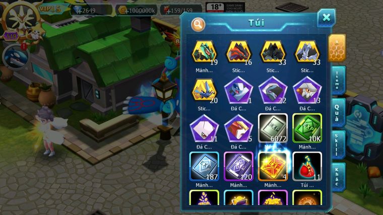 MÃ : #TTS4126 - SV 899 - V15 - TOP11 - HOOH CH DYNAMAX WB CH DYANAMAX MEGA NEC LUGIA CH QUÁ NGON