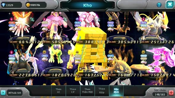 MÃ : #TTS4145 - SV 561 -TOP3 - TOP3-4 CHAM - V15 - HOOH CH DYNAMAX DIANCIE CH DYANAMX PALKIA CH WB DYNAMAX NHIỀU PET BC NGON LÀNH