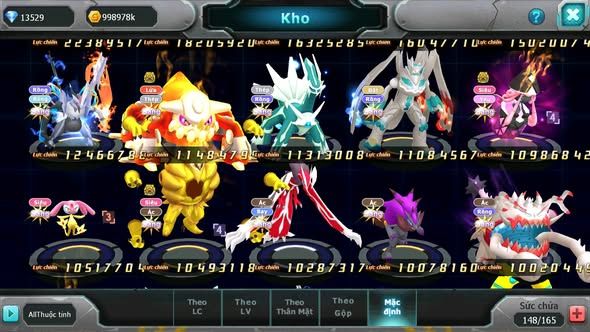 MÃ : #TTS4145 - SV 561 -TOP3 - TOP3-4 CHAM - V15 - HOOH CH DYNAMAX DIANCIE CH DYANAMX PALKIA CH WB DYNAMAX NHIỀU PET BC NGON LÀNH