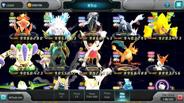 MÃ : #TTS4145 - SV 561 -TOP3 - TOP3-4 CHAM - V15 - HOOH CH DYNAMAX DIANCIE CH DYANAMX PALKIA CH WB DYNAMAX NHIỀU PET BC NGON LÀNH