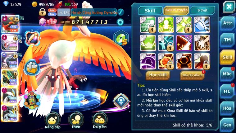 MÃ : #TTS4145 - SV 561 -TOP3 - TOP3-4 CHAM - V15 - HOOH CH DYNAMAX DIANCIE CH DYANAMX PALKIA CH WB DYNAMAX NHIỀU PET BC NGON LÀNH