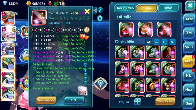 MÃ : #TTS4145 - SV 561 -TOP3 - TOP3-4 CHAM - V15 - HOOH CH DYNAMAX DIANCIE CH DYANAMX PALKIA CH WB DYNAMAX NHIỀU PET BC NGON LÀNH