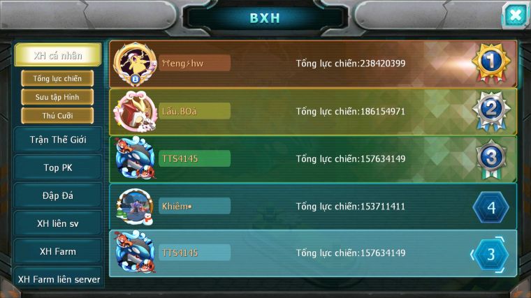 MÃ : #TTS4145 - SV 561 -TOP3 - TOP3-4 CHAM - V15 - HOOH CH DYNAMAX DIANCIE CH DYANAMX PALKIA CH WB DYNAMAX NHIỀU PET BC NGON LÀNH