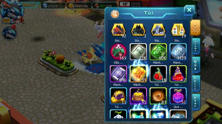 MÃ : #TTS4145 - SV 561 -TOP3 - TOP3-4 CHAM - V15 - HOOH CH DYNAMAX DIANCIE CH DYANAMX PALKIA CH WB DYNAMAX NHIỀU PET BC NGON LÀNH