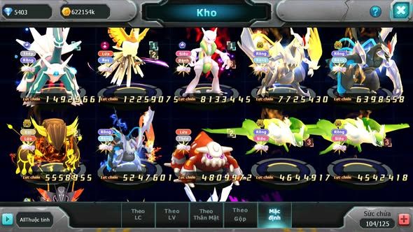 MÃ : #TTS4183 - SV 1041 -V12 - TOP45 - DIALGA CỘNG HƯỞNG MEW X CH UNVOA WB BC HOOH DYNAMAX CẶP LATI BÁ CHỦ QUÁ NGON