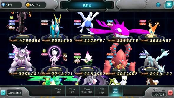 MÃ : #TTS4183 - SV 1041 -V12 - TOP45 - DIALGA CỘNG HƯỞNG MEW X CH UNVOA WB BC HOOH DYNAMAX CẶP LATI BÁ CHỦ QUÁ NGON