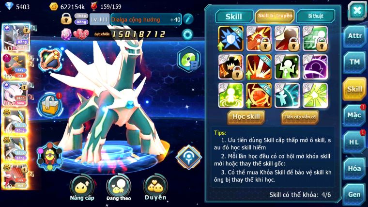 MÃ : #TTS4183 - SV 1041 -V12 - TOP45 - DIALGA CỘNG HƯỞNG MEW X CH UNVOA WB BC HOOH DYNAMAX CẶP LATI BÁ CHỦ QUÁ NGON