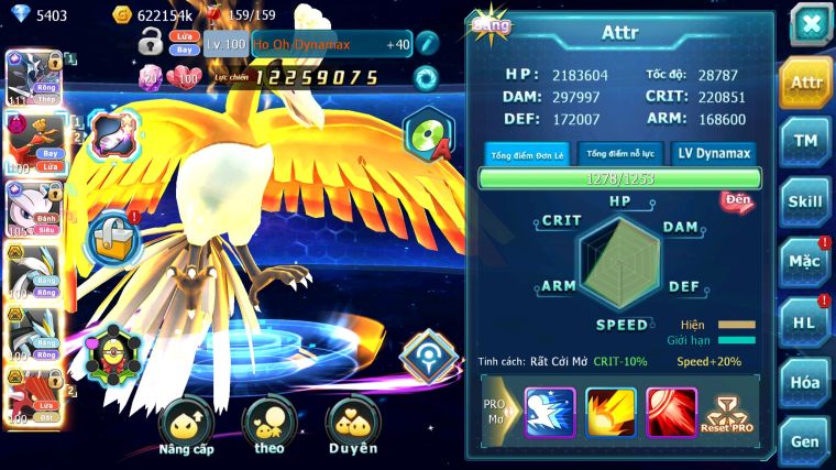 MÃ : #TTS4183 - SV 1041 -V12 - TOP45 - DIALGA CỘNG HƯỞNG MEW X CH UNVOA WB BC HOOH DYNAMAX CẶP LATI BÁ CHỦ QUÁ NGON