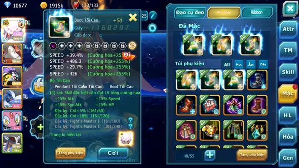 MÃ : #TTS4189 - SV1798 - V7 - TOP18  DIANCIE BÁ CHỦ RAIKU LUGIA MES AMDLO