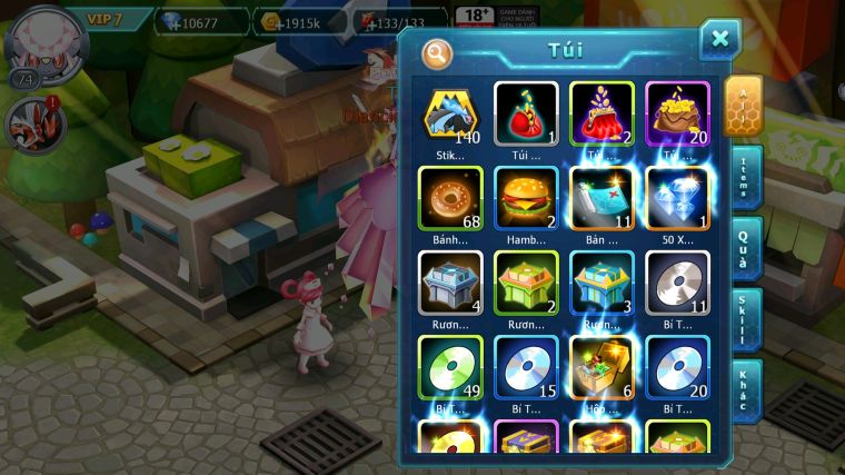 MÃ : #TTS4189 - SV1798 - V7 - TOP18  DIANCIE BÁ CHỦ RAIKU LUGIA MES AMDLO