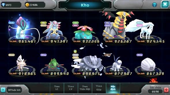 MÃ : #TTS4194 - SV 1701 - UNVOA ĐỦ MẢNH CẶP LATI BÁ CHỦ LUGIA BC GROUDON NHIỀU PET HT