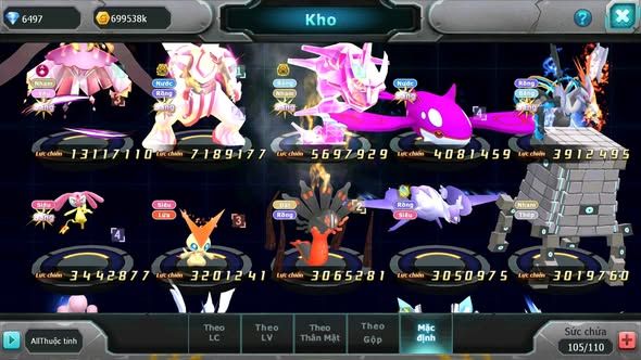 MÃ : #TTS4202 - SV 1554 - V10 - DIANCIE DYNAMAX PALKIA BC  RẮN BĂNG BC KYGORE UNVOA ZEVIL