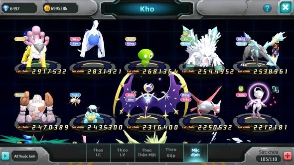 MÃ : #TTS4202 - SV 1554 - V10 - DIANCIE DYNAMAX PALKIA BC  RẮN BĂNG BC KYGORE UNVOA ZEVIL