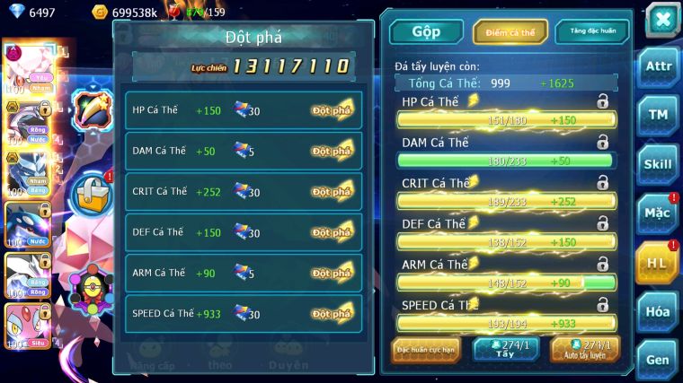 MÃ : #TTS4202 - SV 1554 - V10 - DIANCIE DYNAMAX PALKIA BC  RẮN BĂNG BC KYGORE UNVOA ZEVIL