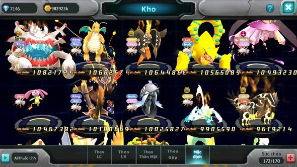 MÃ : #TTS4219 - SV 391 - V17 - TOP5 - HOOH CH DYNAMXA PALKIA CH DYNAMAX CHỈ SỐ SIÊU KHỦNG HOOPA BÁ CHỦ YVETAL BC NHIEEUF PET BÁ CHỦ NGON